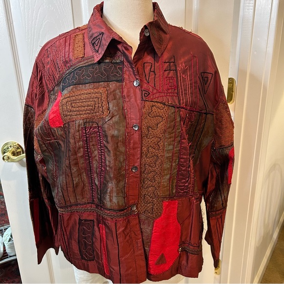 CHICO’S MADRE BLOUSE/JACKET NWT - Picture 3 of 14